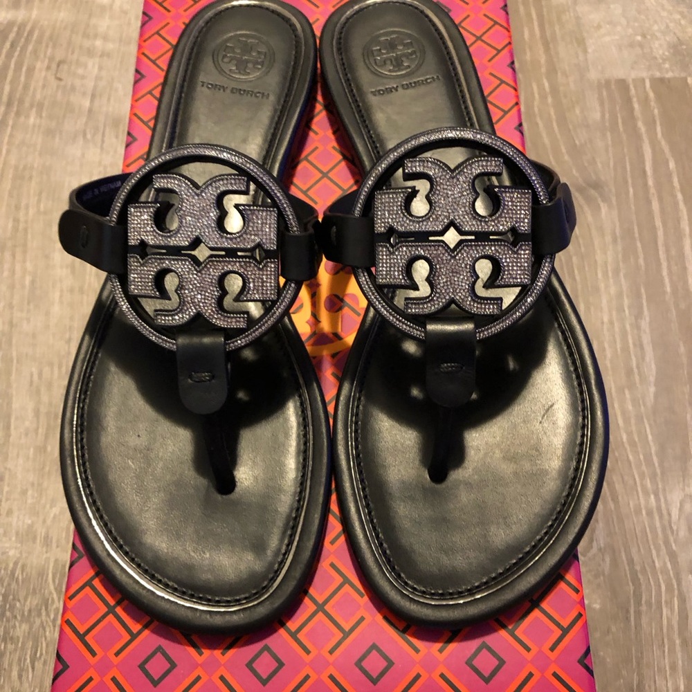 Tory Burch Embellished Miller Sandals